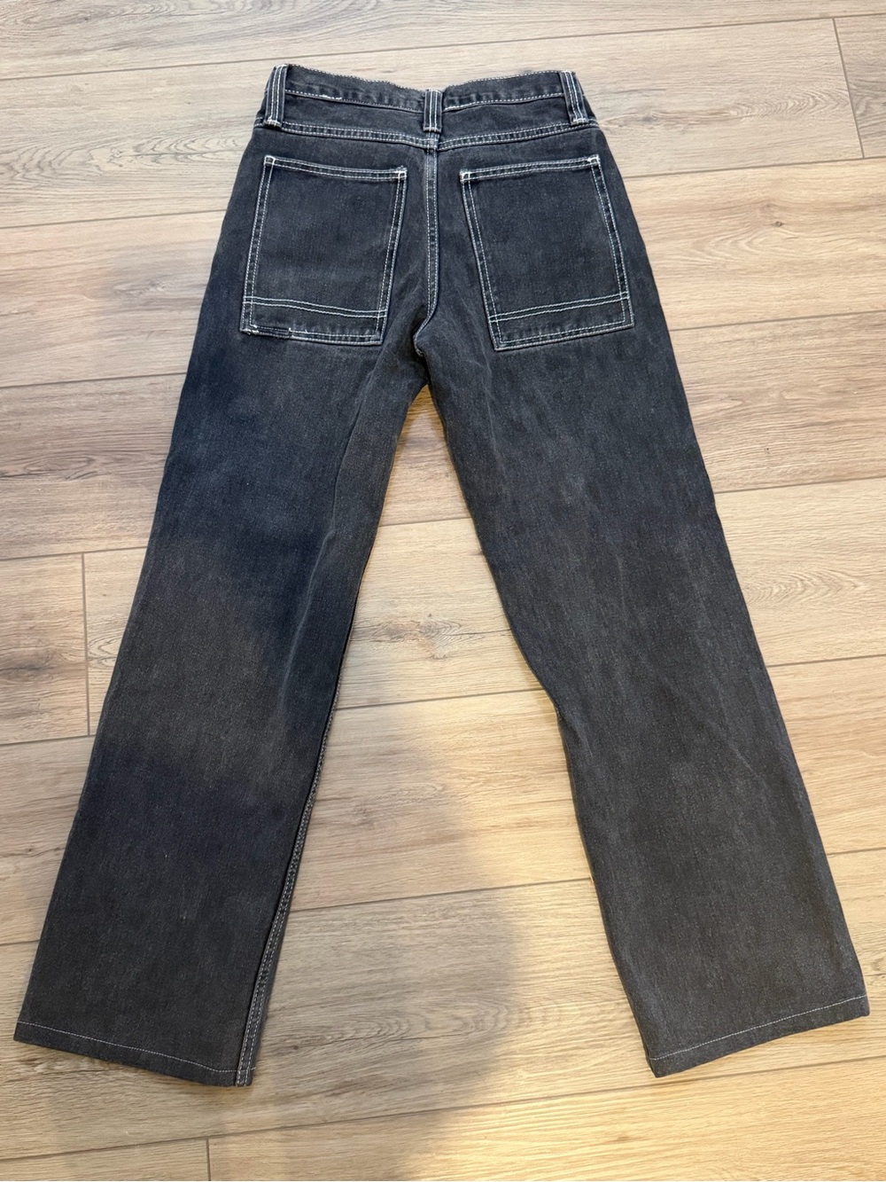 Brandy Melville J. Galt Black Wide Leg Jeans Size S Y2K